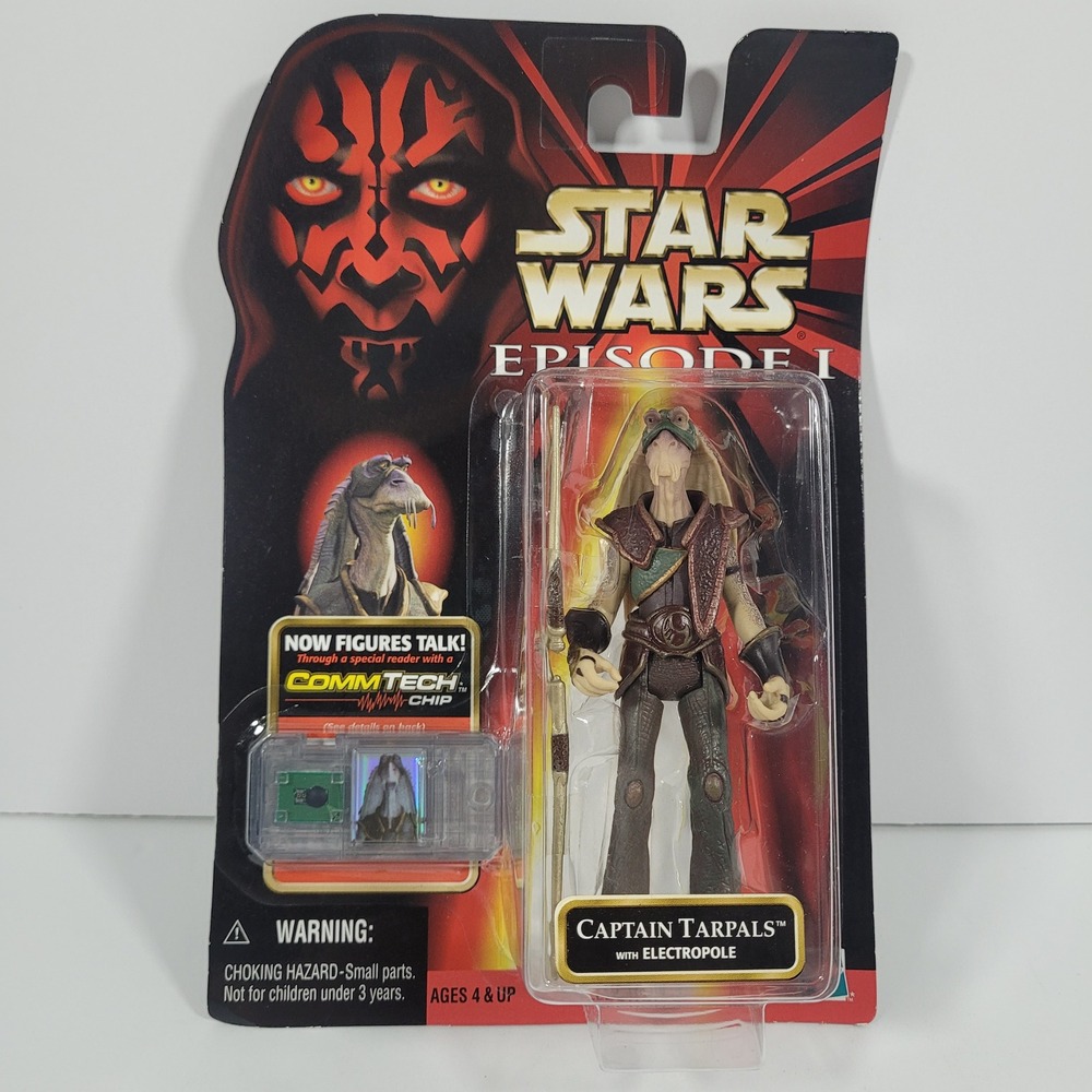 Star Wars Episode I Captain Tarpals Action Figure with Electropole Hasbro 1999
